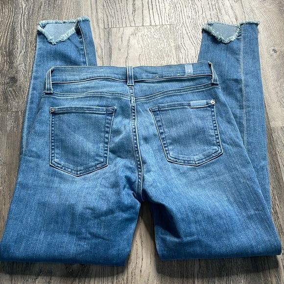 Seven for All Mankind Women’s The Ankle Skinny, Raw hem, high rise, size 26 - Picture 9 of 11